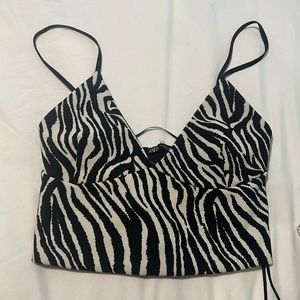 Zara zebra top